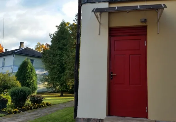 The entrance to the house