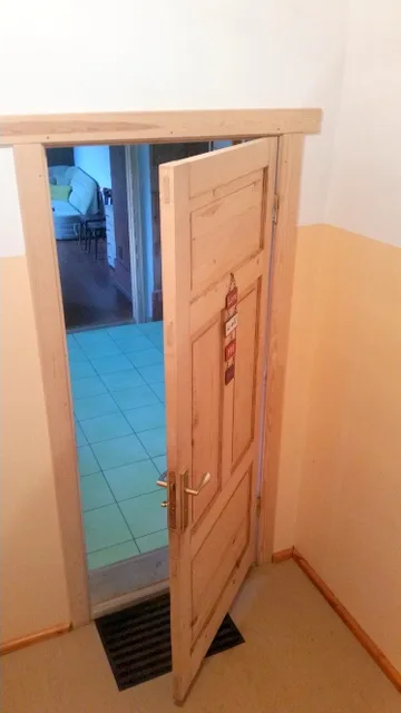 The entrance to the apartment